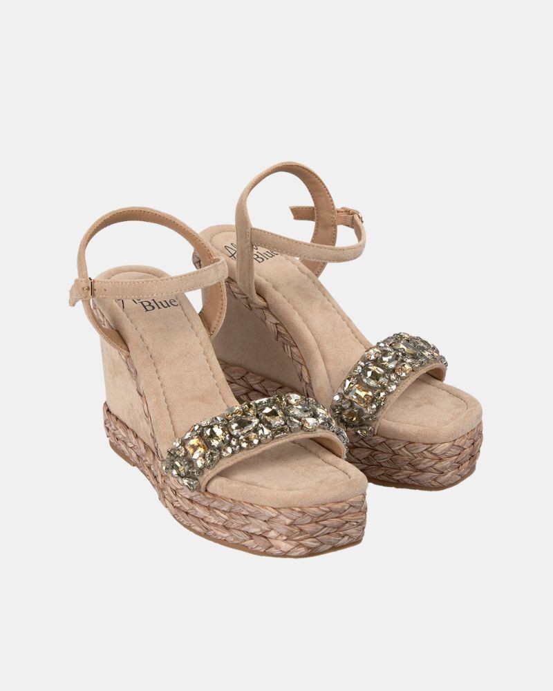  Sandalias Fiesta Abiertas Mujer Alma Blue Arena V25BLG107