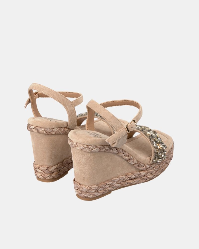 Sandalias Fiesta Abertas Mulher Alma Blue Areia V25BLG107