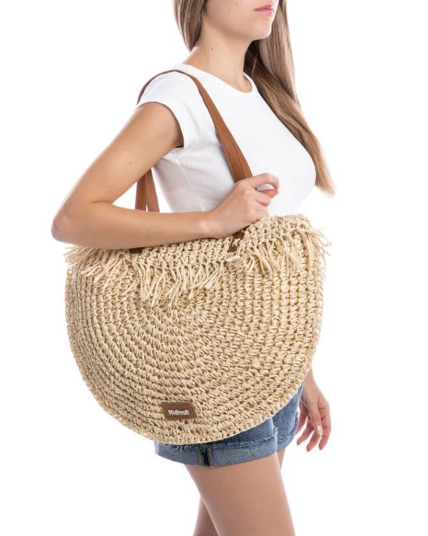  Bolsos Bandoleras Rafia Mujer REFRESH Hielo 183301