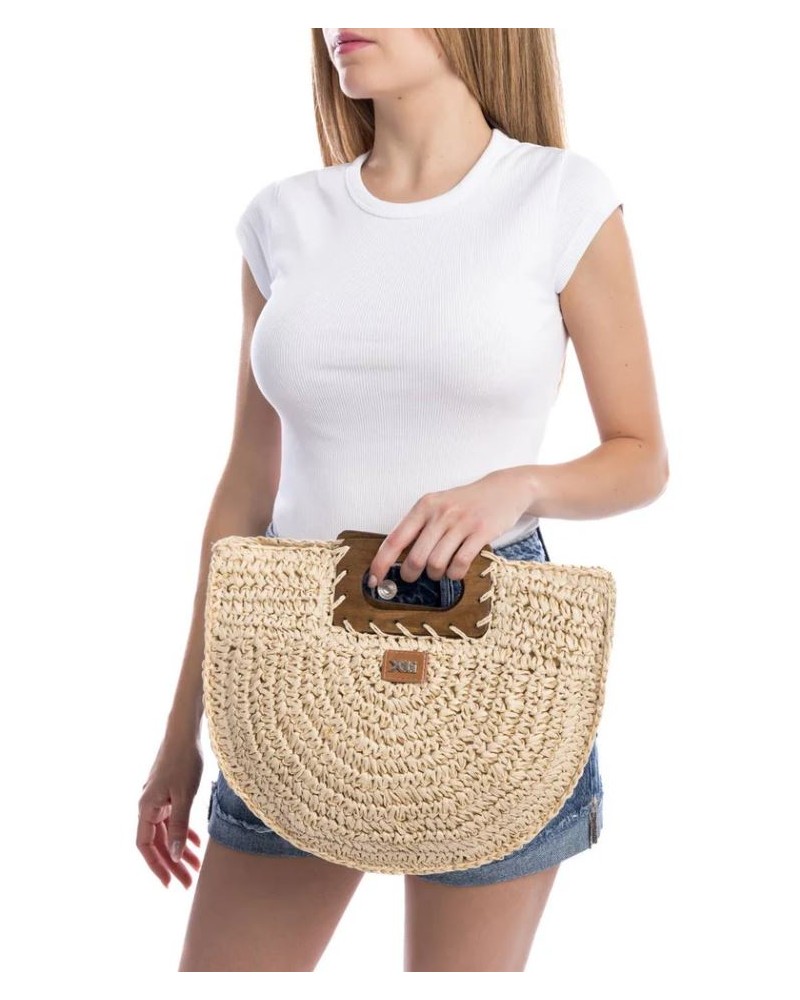 Bolsos de Rafia Mulher XTI Gelo 184424