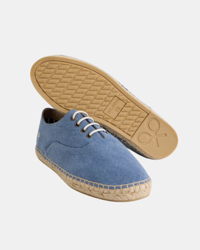 Sapatos Alpargatas de Ráfia Homem Silbon Azul 131021