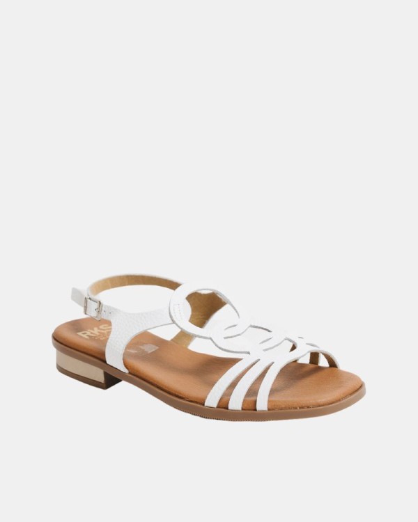 Sandálias Abertas Mulher RKS Branco 5593