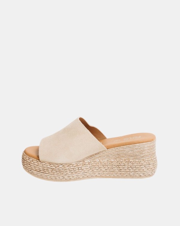  Sandalias Rafia Mujer RKS Beige 3767