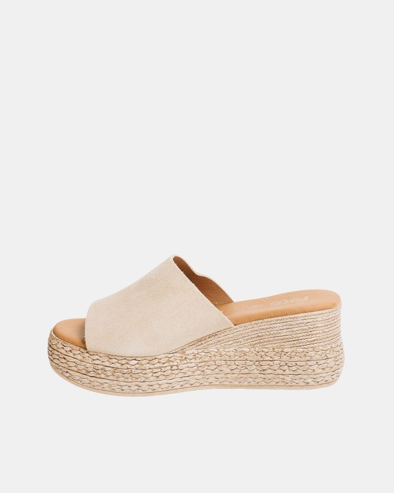  Sandalias Rafia Mujer RKS Beige 3767