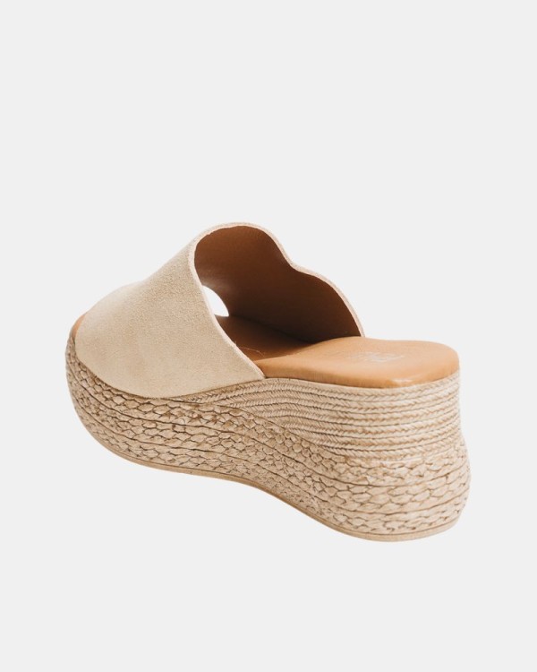  Sandalias Rafia Mujer RKS Beige 3767