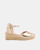  Sandalias Alpargatas Mujer Gaimo Oro COPITA