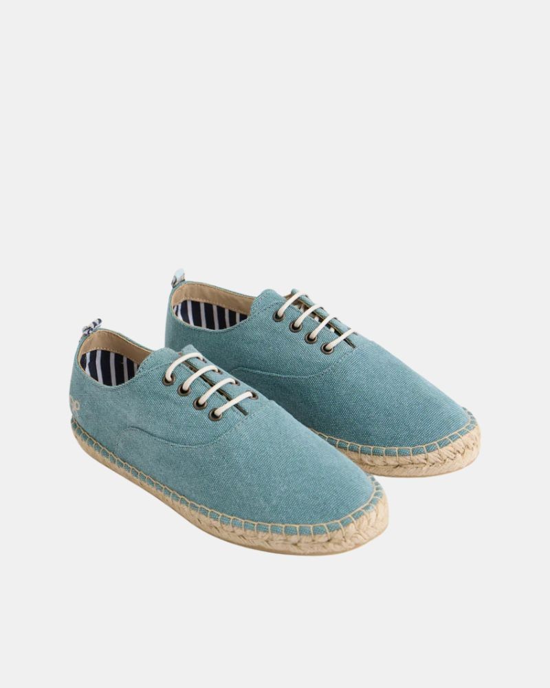  Zapatos Alpargatas Hombre Silbon Verde 131022