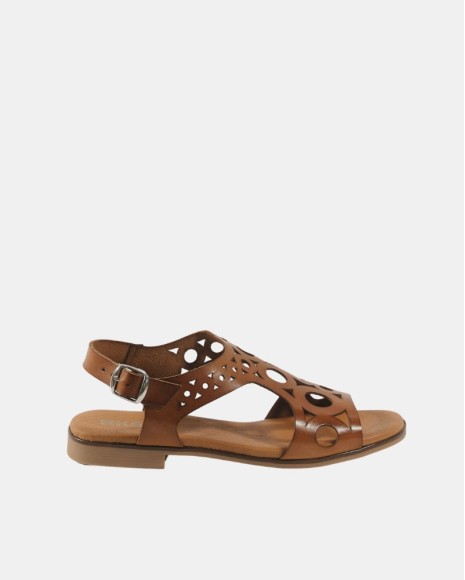  Sandalias Abiertas Mujer RKS Marrón 3049