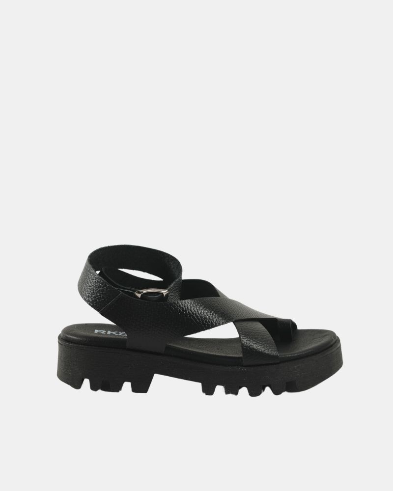 Sandálias Abertas Mulher RKS Preto 446704