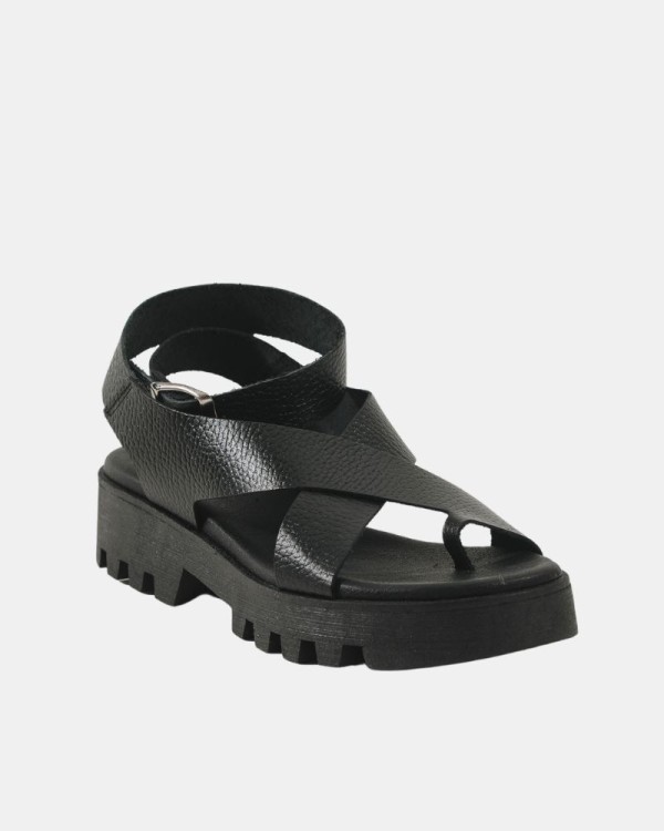 Sandálias Abertas Mulher RKS Preto 446704