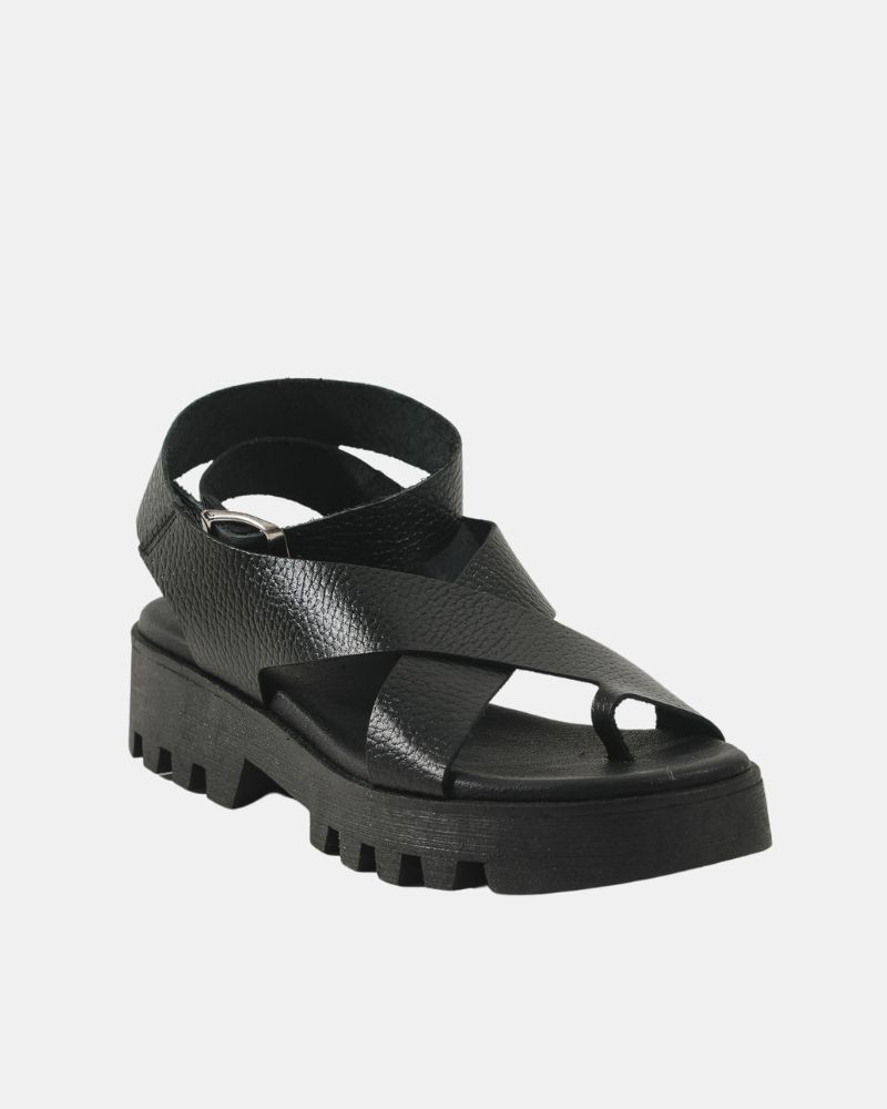  Sandalias Abiertas Mujer RKS Negro 446704