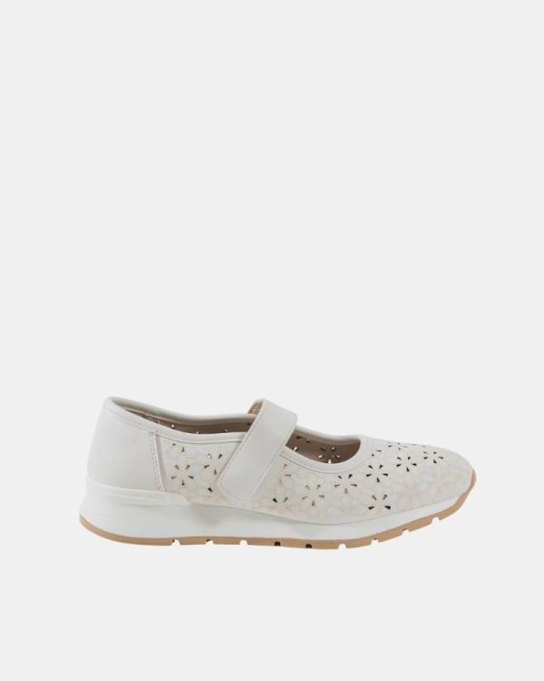  Zapatillas Abiertas Bailarinas Mujer RKS Hielo 322