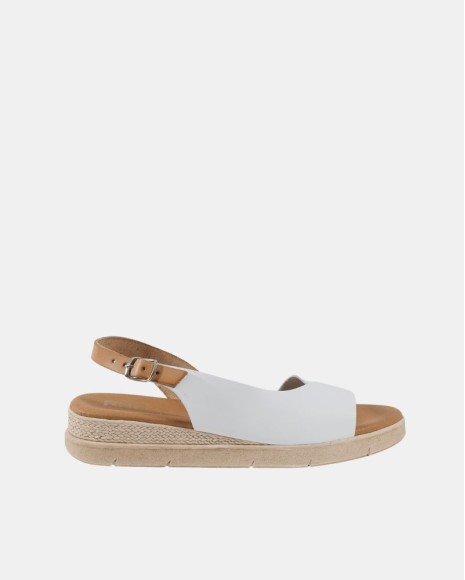  Sandalias Abiertas Mujer RKS Blanco 5205