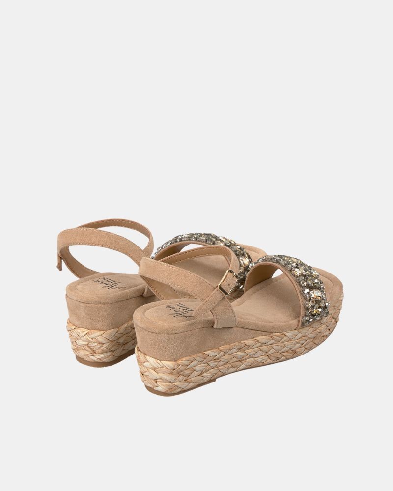 Sandalias Fiesta Mulher Alma Blue Areia V25BLG112