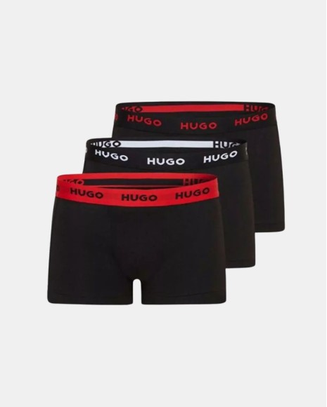 Cuecas Boxer Homem HUGO Preto 50469766 TRUNK TRIPLET PACK