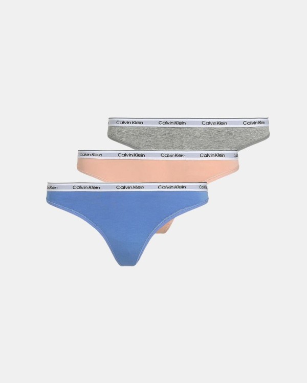  Ropa interior Mujer CALVIN KLEIN Multicolor 000QD5209EW9G THONG 3PK