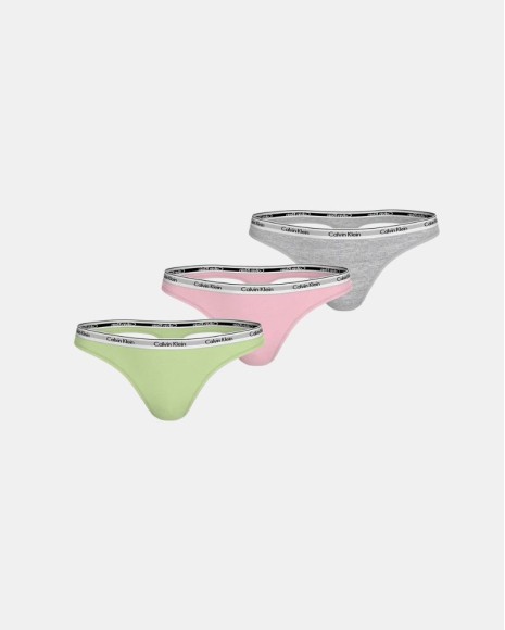  Ropa interior Mujer CALVIN KLEIN Multicolor 000QD5209EWAB THONG 3PK