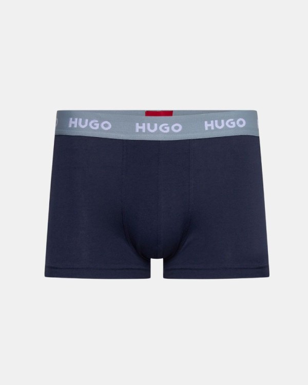 Cueca Boxer Homem HUGO Azul 50532550 TRUNK TRIPLET DESIGN