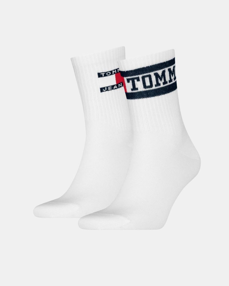 Meias Altas Homem TOMMY HILFIGER Branco 701232882
