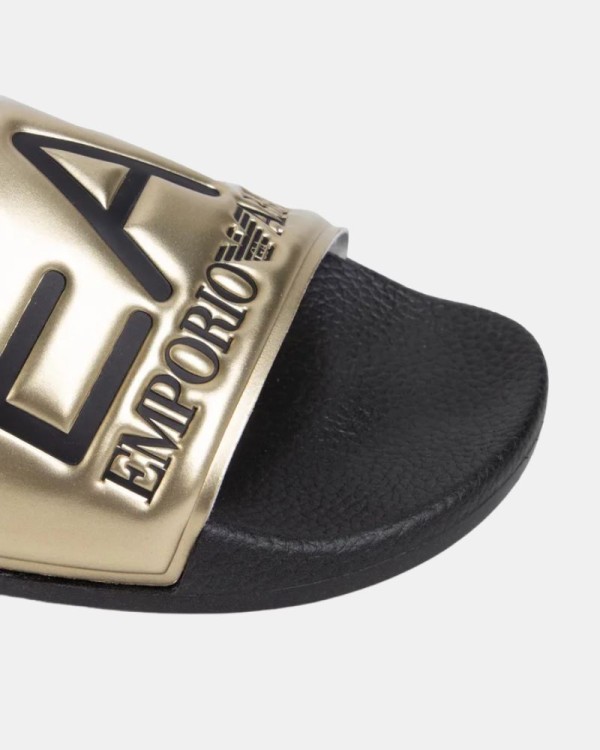  Sandalias Chancletas Hombre EA7 Oro XCP001 XCC22