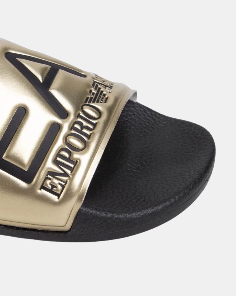  Sandalias Chancletas Hombre EA7 Oro XCP001 XCC22