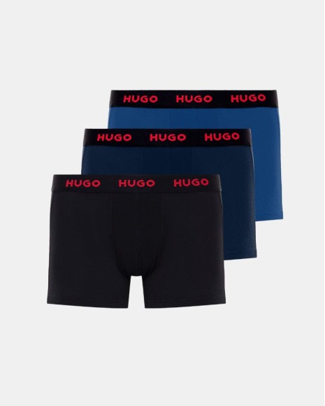 Cuecas Boxer Hombre HUGO Azul 50469766 TRUNK TRIPLET PACK