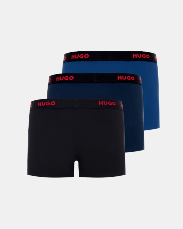 Cuecas Boxer Hombre HUGO Azul 50469766 TRUNK TRIPLET PACK
