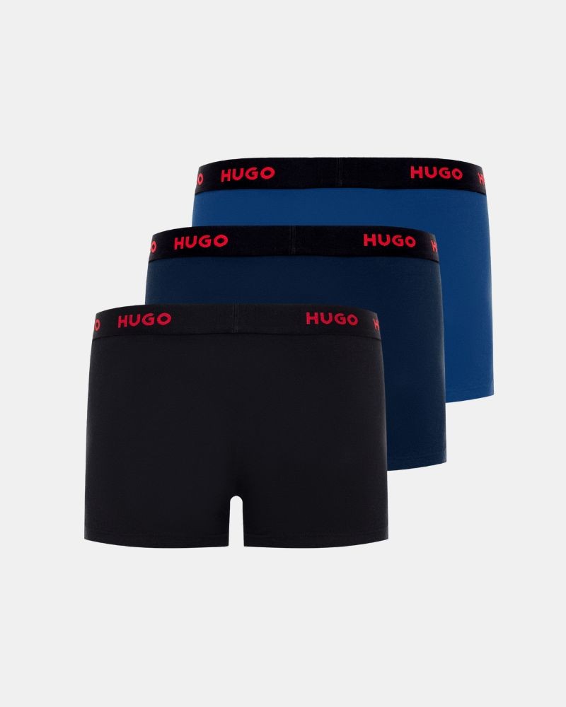 Cuecas Boxer Hombre HUGO Azul 50469766 TRUNK TRIPLET PACK