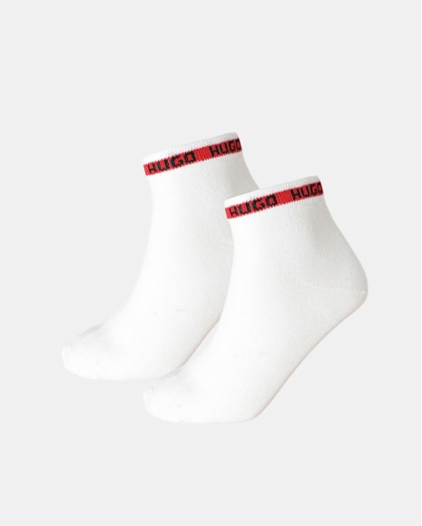 Meias Altas Homem HUGO Branco 50516390 2P SH TAPE CC