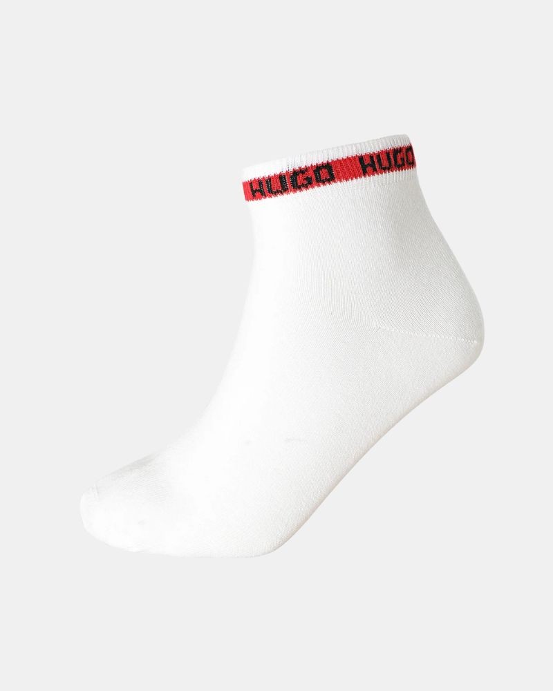 Meias Altas Homem HUGO Branco 50516390 2P SH TAPE CC