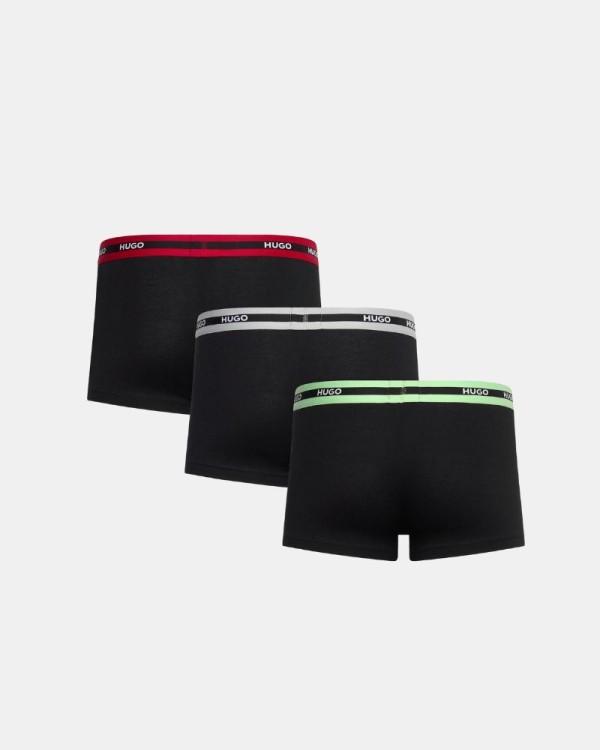 Cuecas Boxer Homem HUGO Preto 50492375 TRUNK TRIPLET PLANET