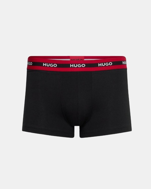 Cuecas Boxer Homem HUGO Preto 50492375 TRUNK TRIPLET PLANET