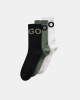 Calcetines Altos Hombre HUGO Multicolor 50531517 3P QS ICONIC