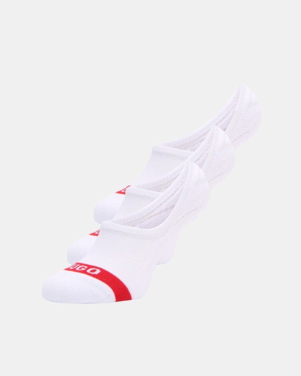  Calcetines Bajos Hombre HUGO Blanco 50514916 3P LC PLUSH TAPE CC