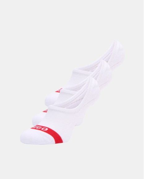  Calcetines Bajos Hombre HUGO Blanco 50514916 3P LC PLUSH TAPE CC