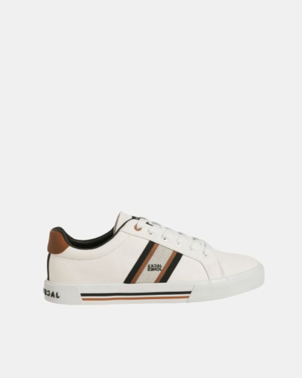 Sapatilhas Baixas Homem JACK AND JONES Branco 12229016 GORGON