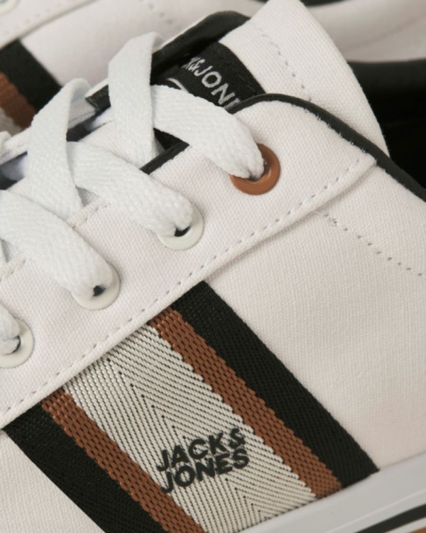 Sapatilhas Baixas Homem JACK AND JONES Branco 12229016 GORGON