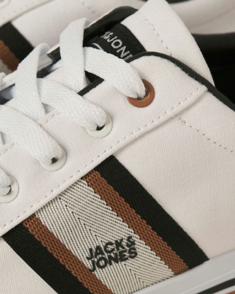 Sapatilhas Baixas Homem JACK AND JONES Branco 12229016 GORGON