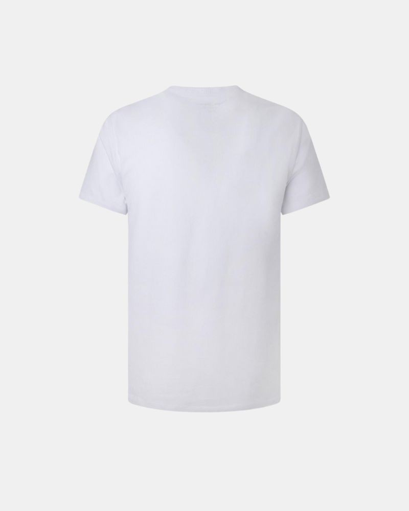 T-shirts Manga curta Homem PEPE JEANS Branco PM508212 ORIGINAL BASIC 3N