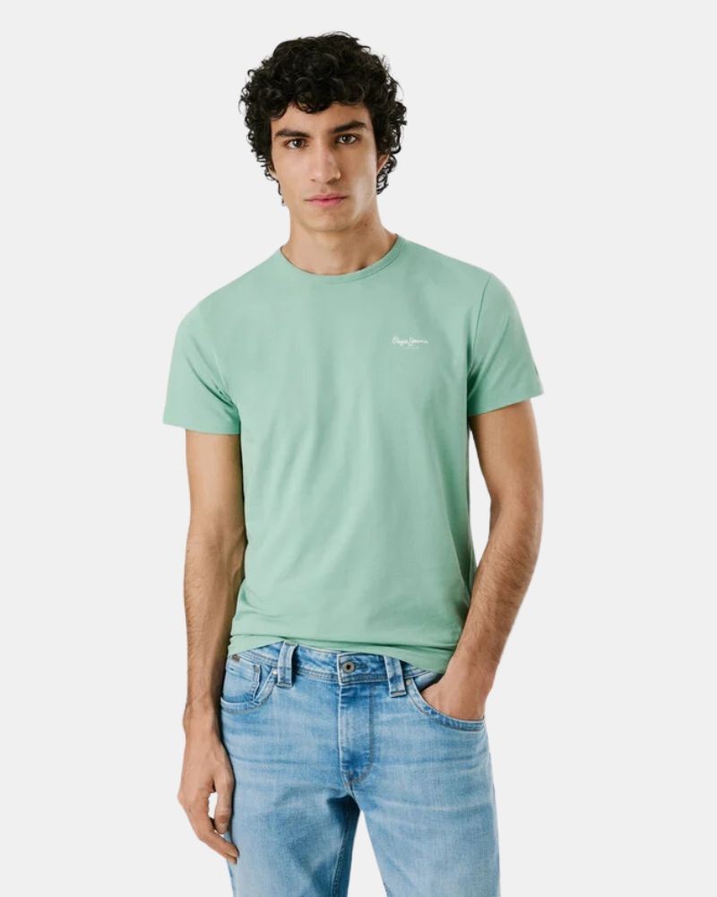  Camisetas Manga corta Hombre PEPE JEANS Verde PM508212 ORIGINAL BASIC 3N