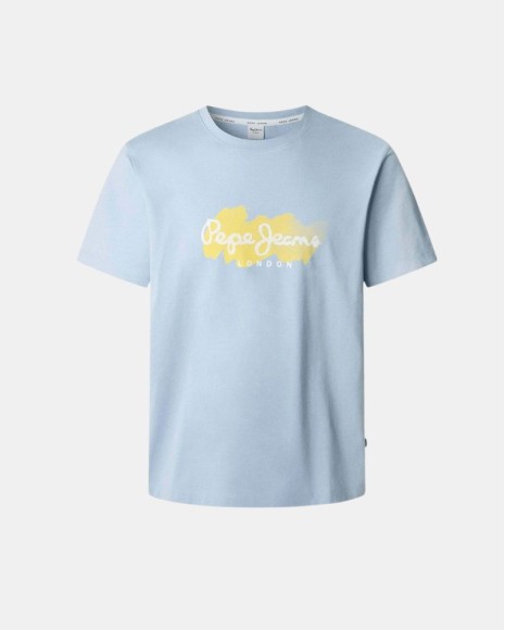 T-shirts Manga curta Homem PEPE JEANS Azul PM509959 MILTON TEE