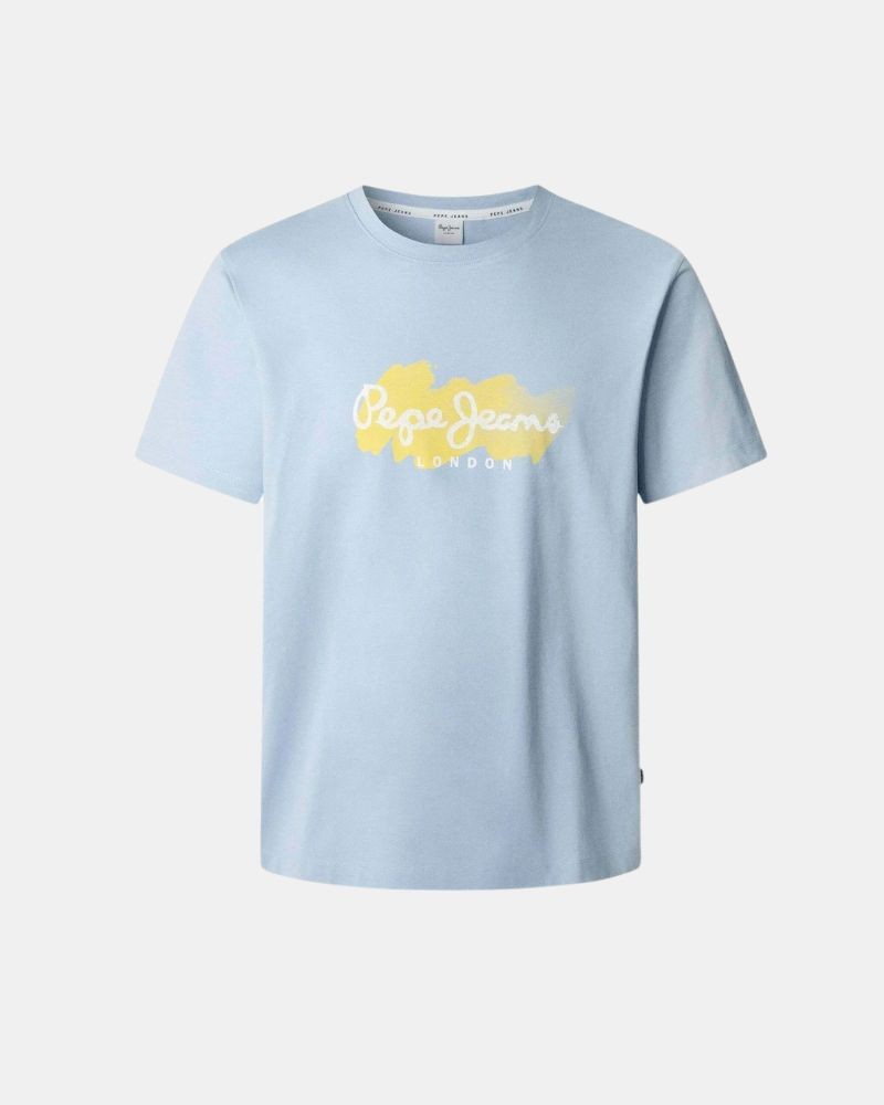 T-shirts Manga curta Homem PEPE JEANS Azul PM509959 MILTON TEE