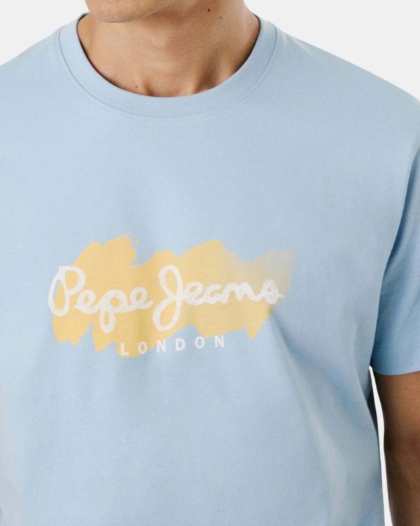 T-shirts Manga curta Homem PEPE JEANS Azul PM509959 MILTON TEE