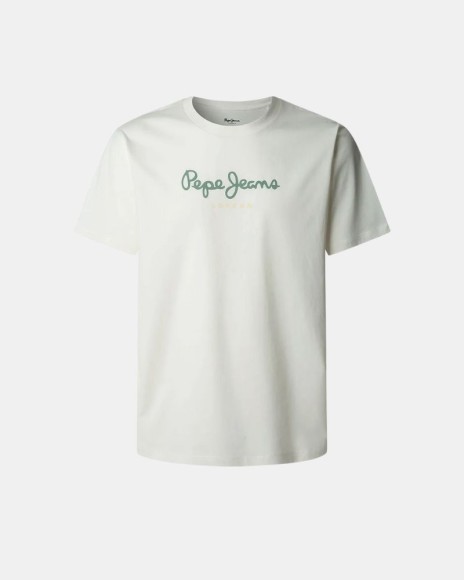T-shirts Manga curta Homem PEPE JEANS Branco PM509979 EGGO N