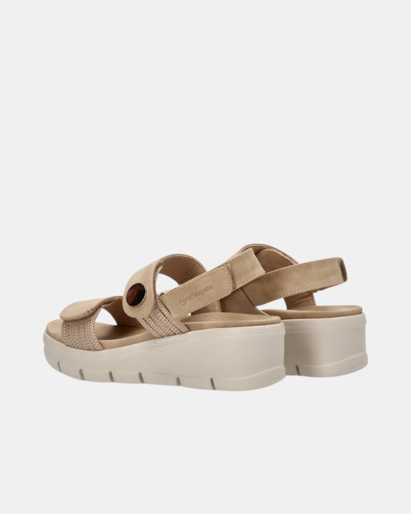 Sandalias Mulher Amarpies Beige ABZ23505