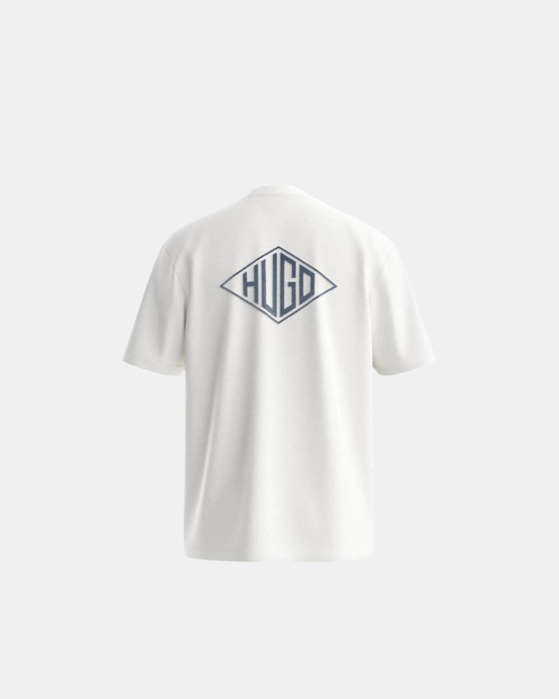 T-shirts Manga curta Homem HUGO Branco 50534951 DARUNU