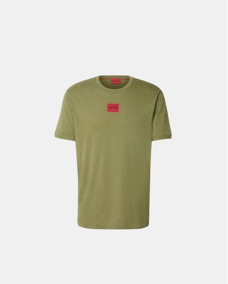 T-shirts Manga curta Homem HUGO Verde 50447978 DIRAGOLINO212