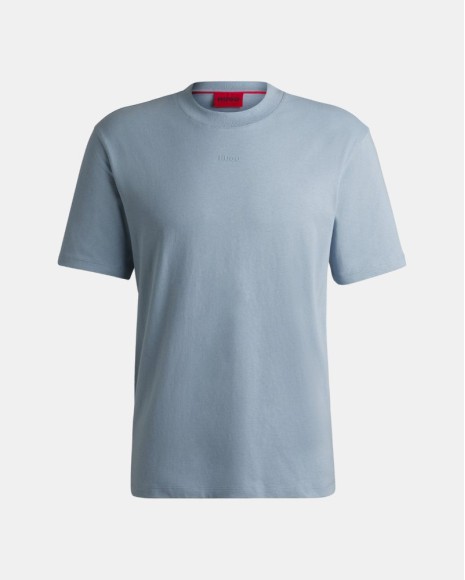 T-shirts Manga curta Homem HUGO Azul 50488330 DAPOLINO