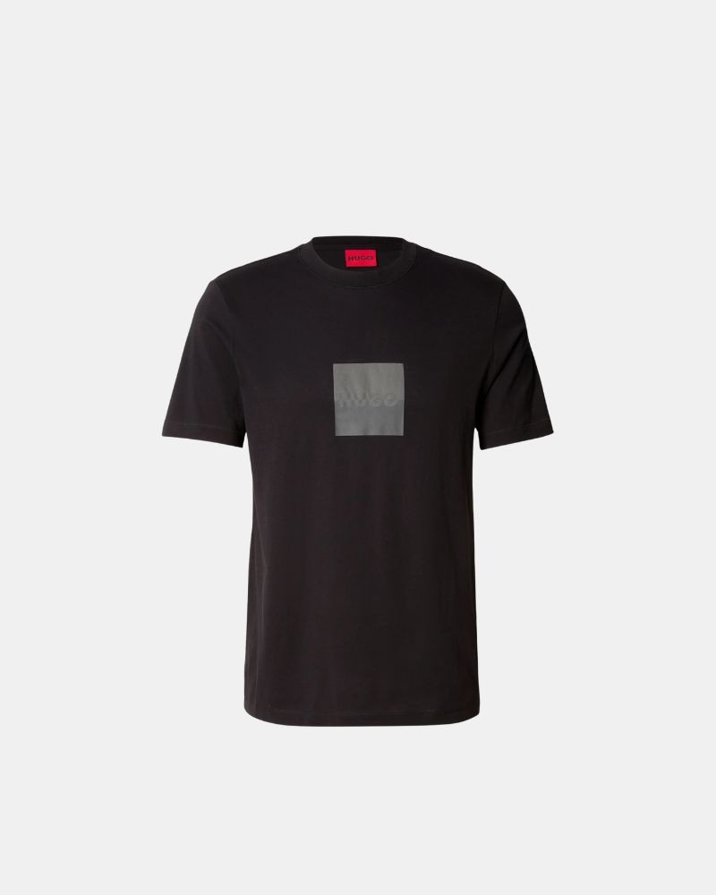 T-shirts Manga curta Homem HUGO Preto 50542784 DUSPLIT
