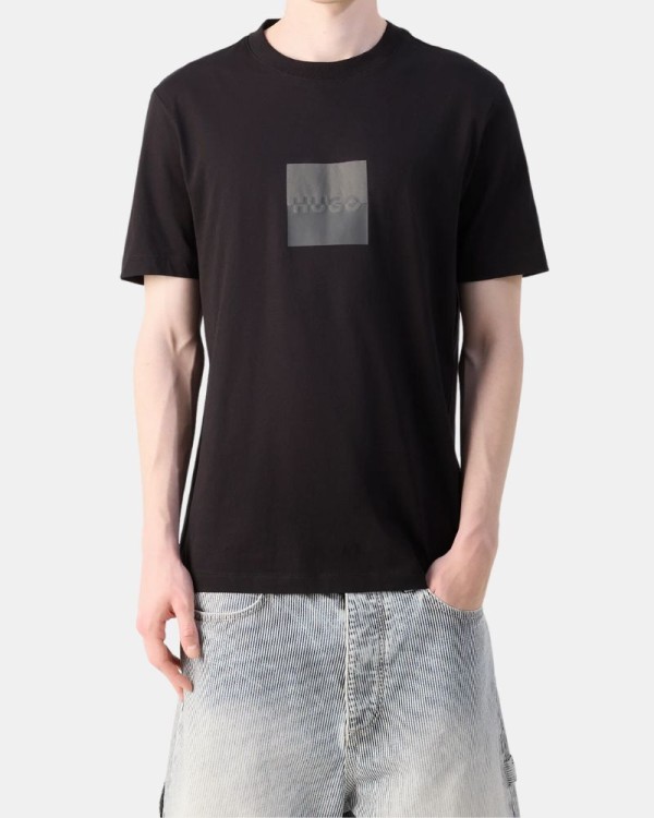 Camisetas Manga corta Hombre HUGO Negro 50542784 DUSPLIT